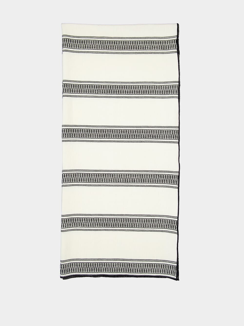 Vice Versa Embroidered Canvas Cyclades Black Throw
