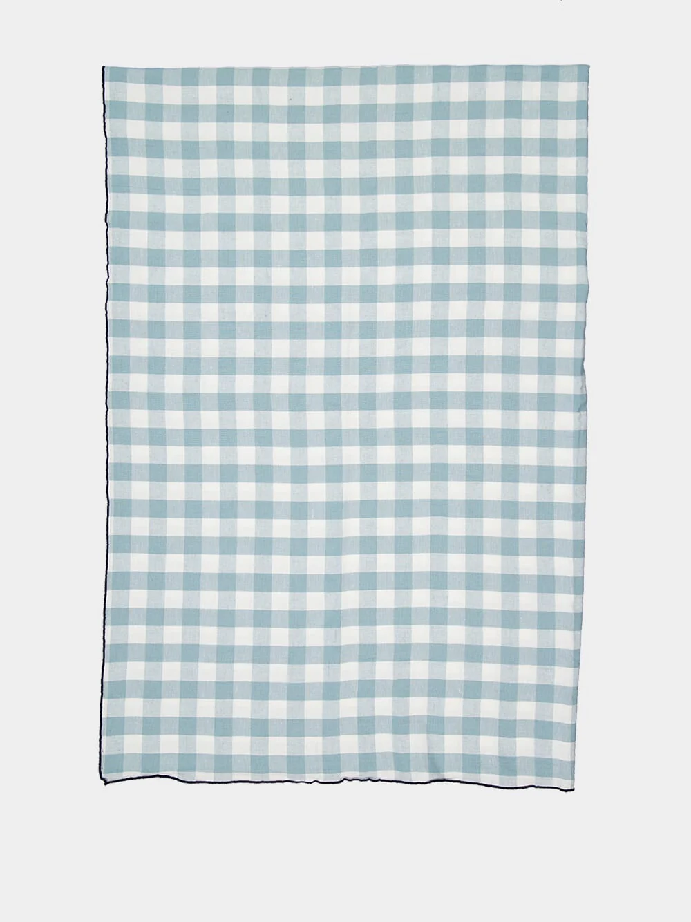 Mimi Vichy Aqua Noir Tablecloth