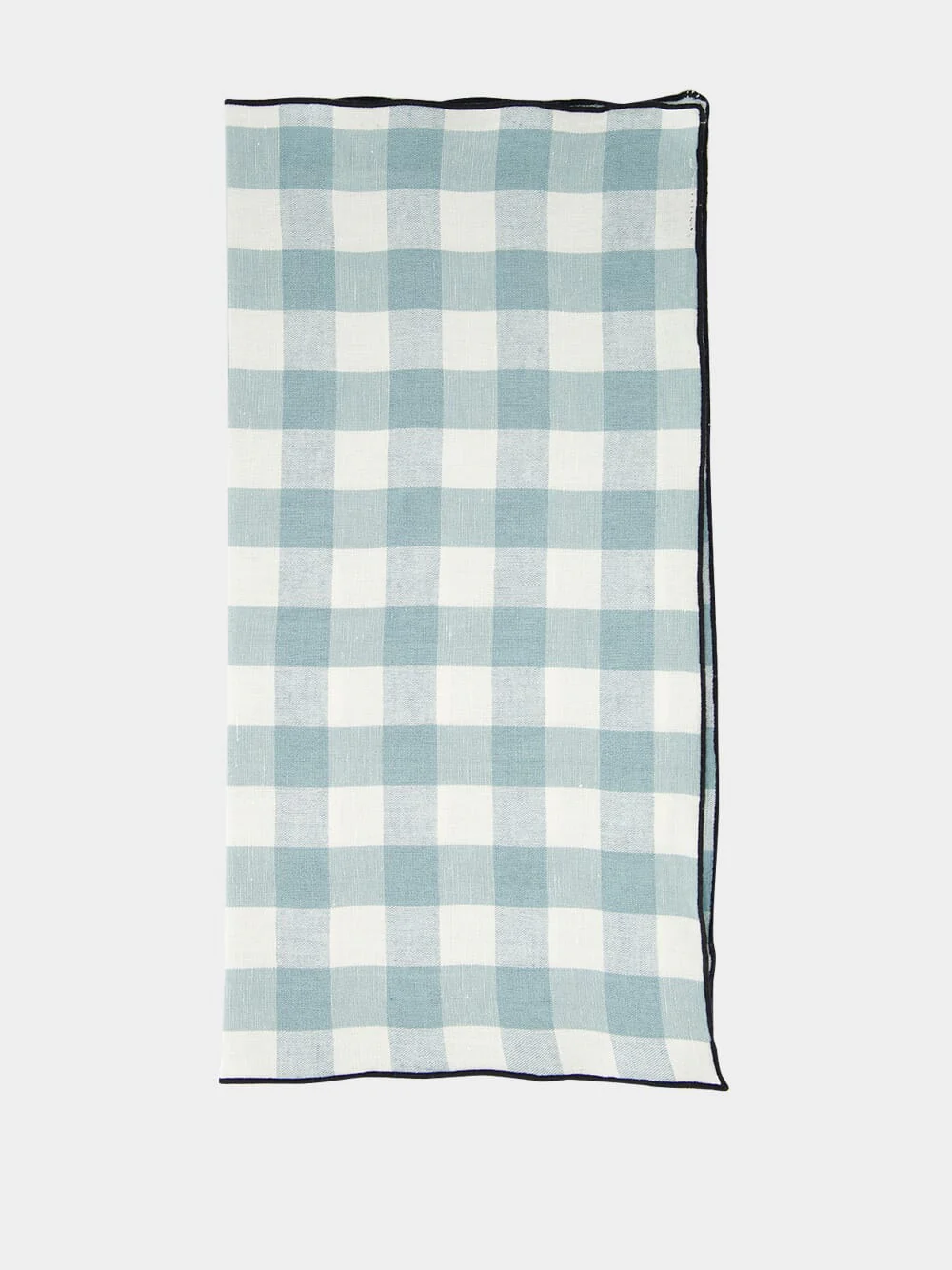 Vichy Blue Canvas Napkin - Image 2