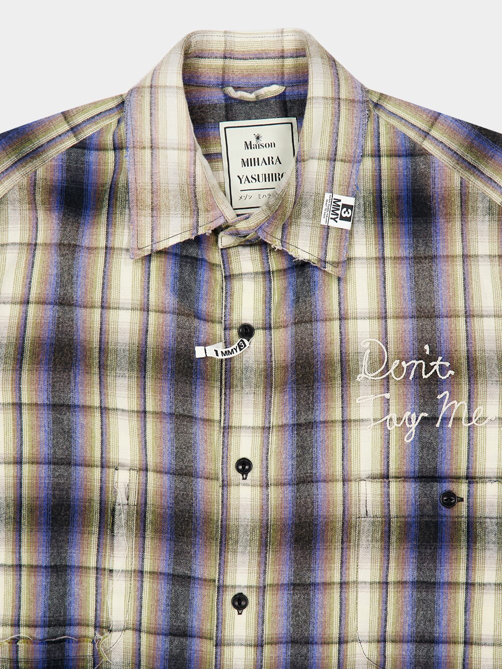 Beige Vintage Check Shirt - Image 3
