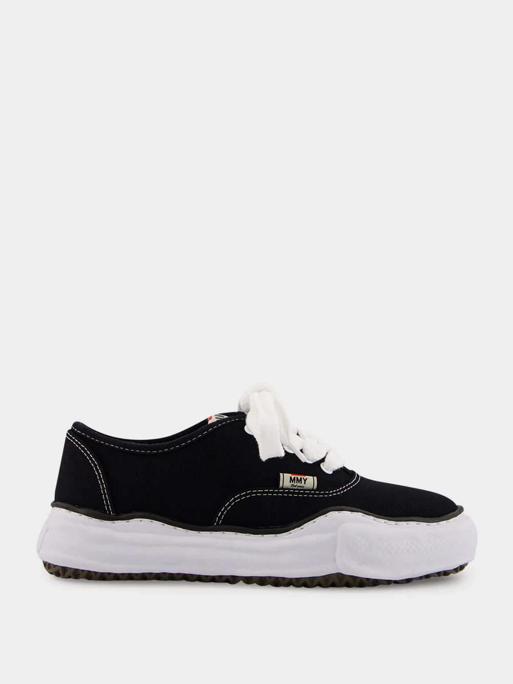 Black Baker Canvas Low-Top Sneakers