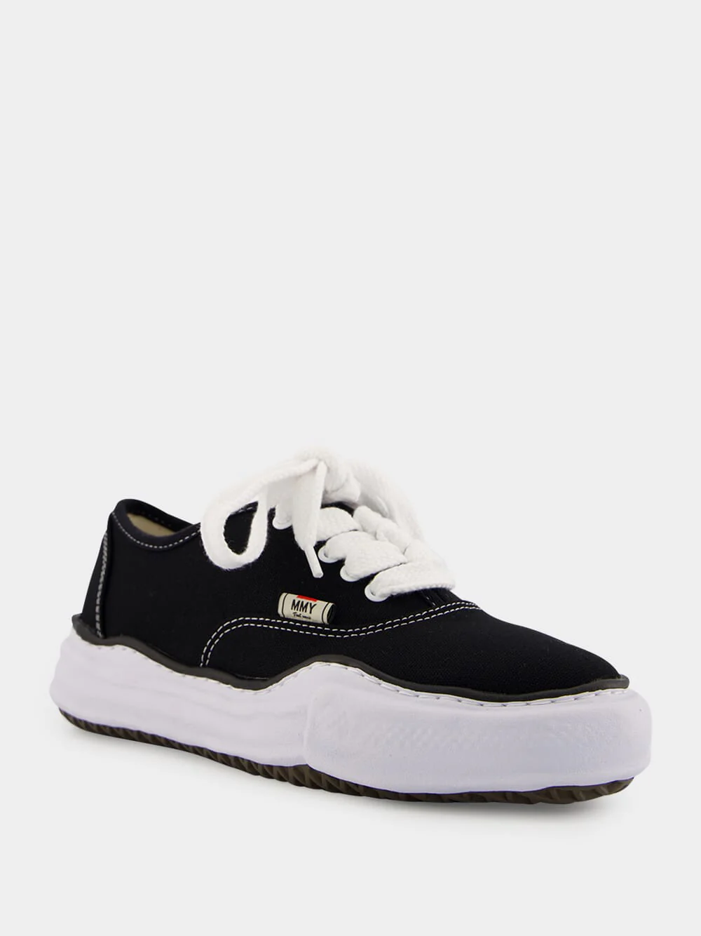 Black Baker Canvas Low-Top Sneakers - Image 2