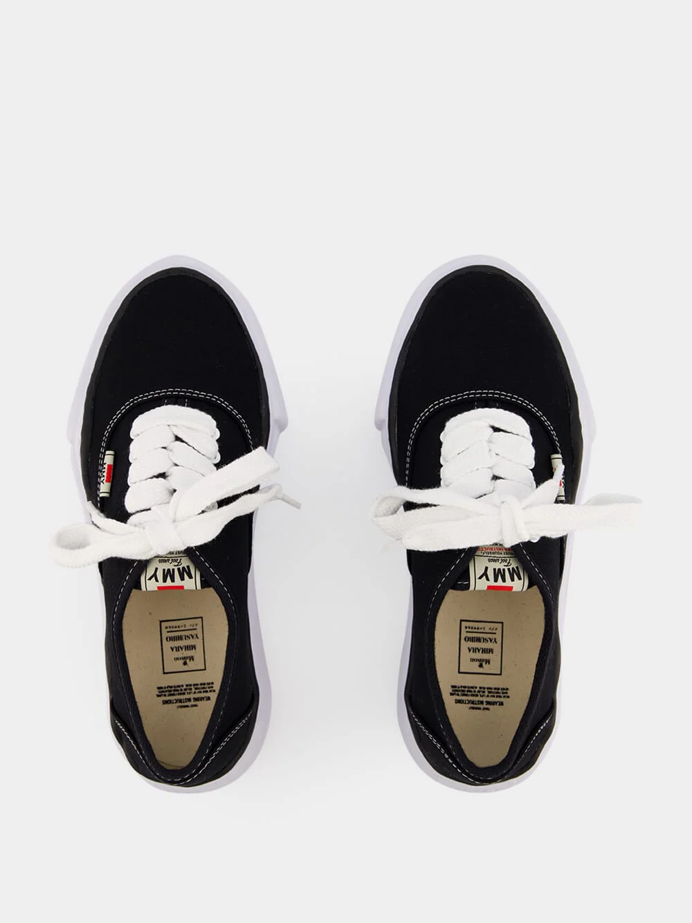 Black Baker Canvas Low-Top Sneakers - Image 4