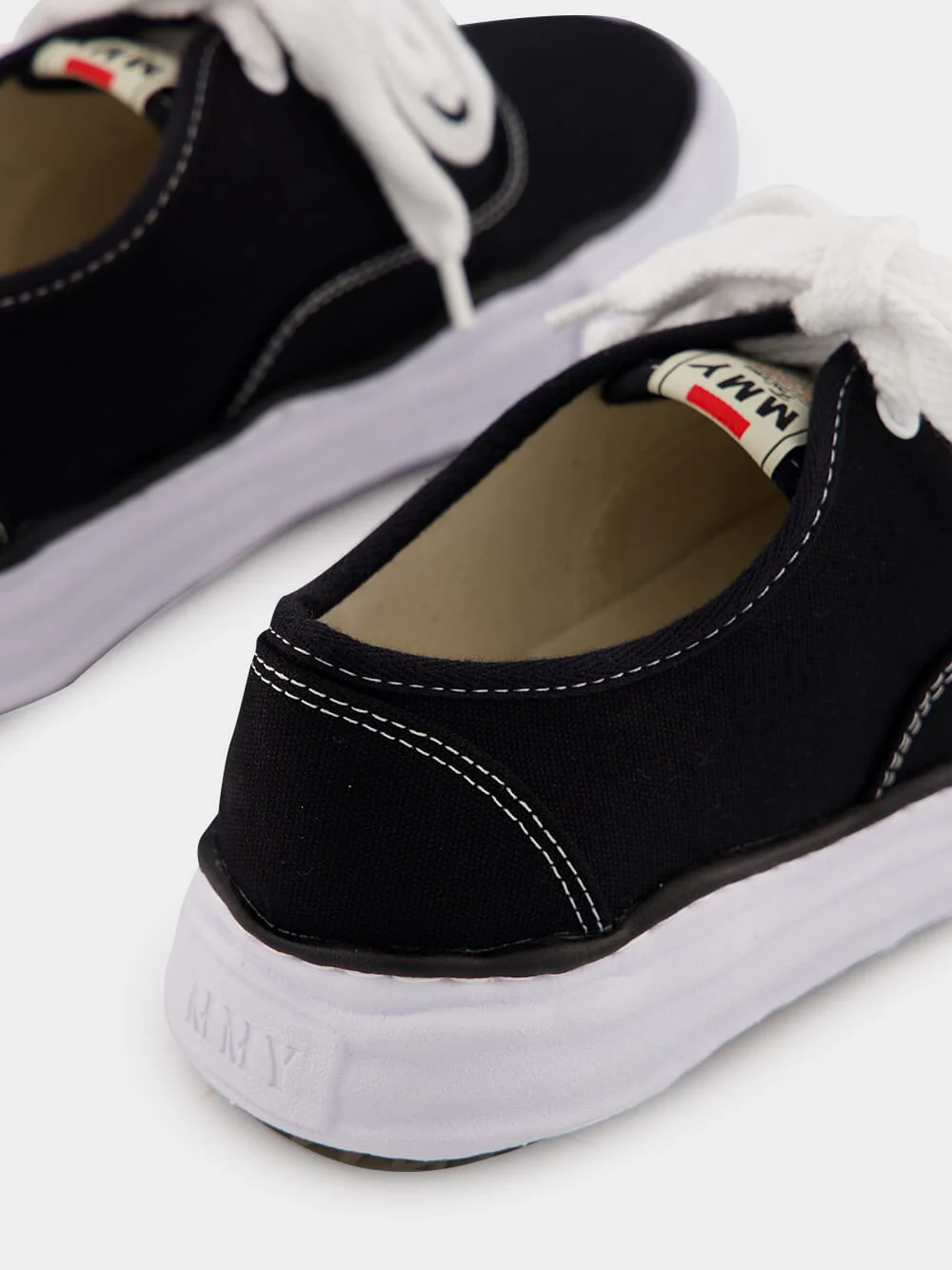 Black Baker Canvas Low-Top Sneakers - Image 6