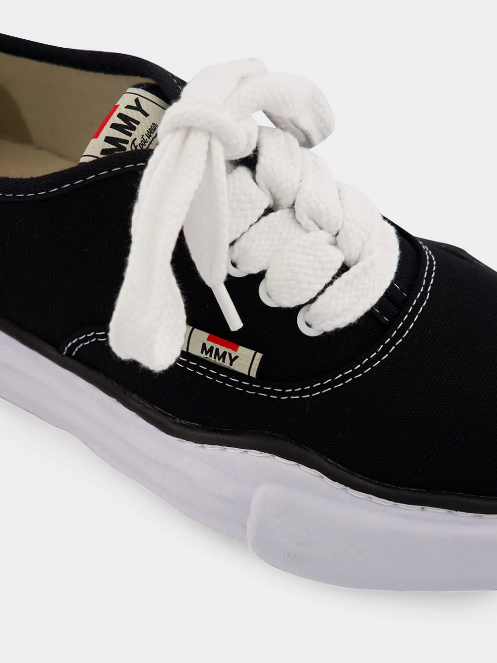 Black Baker Canvas Low-Top Sneakers - Image 7