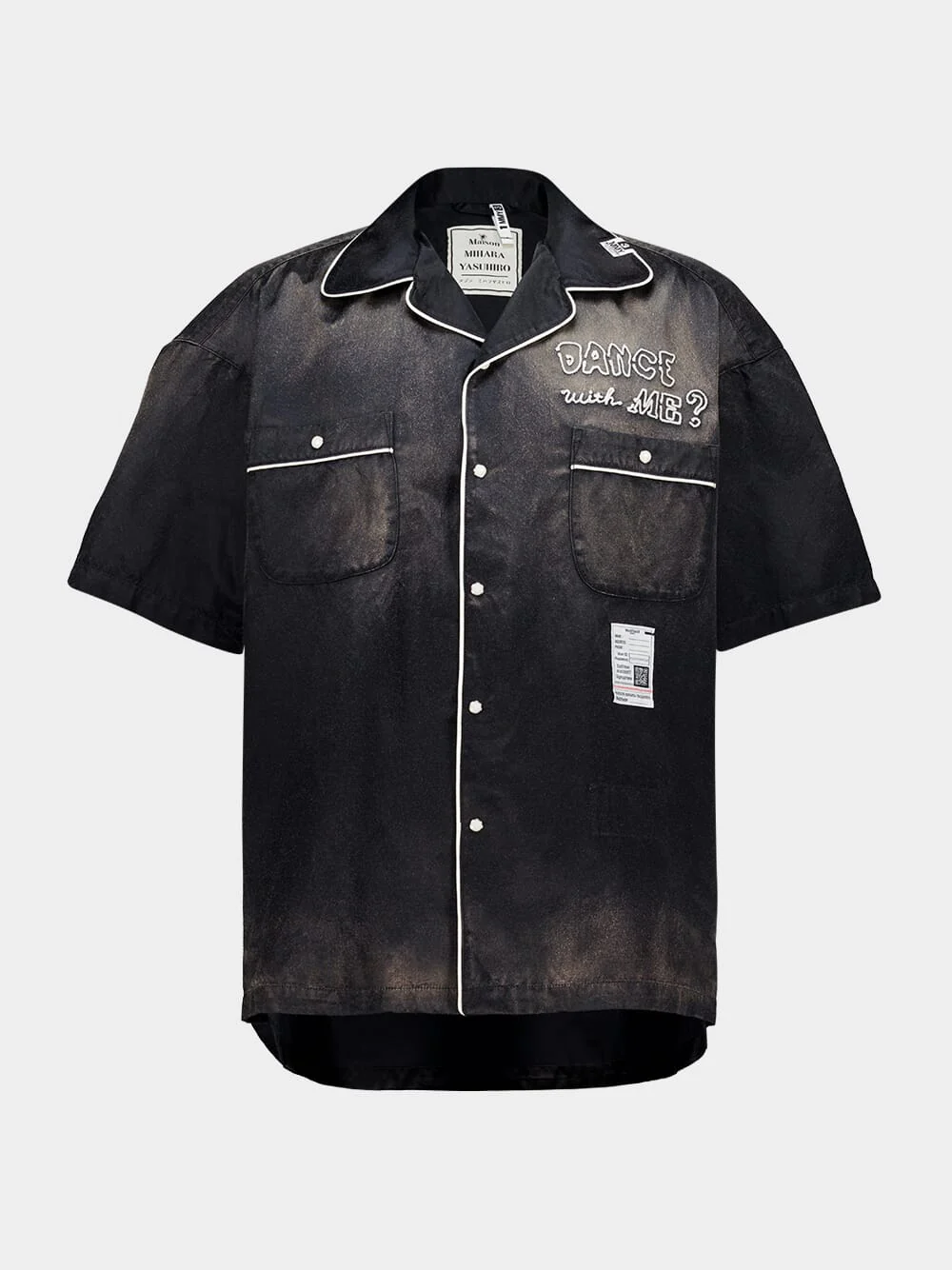 Black Sun Faded Satin Shirt