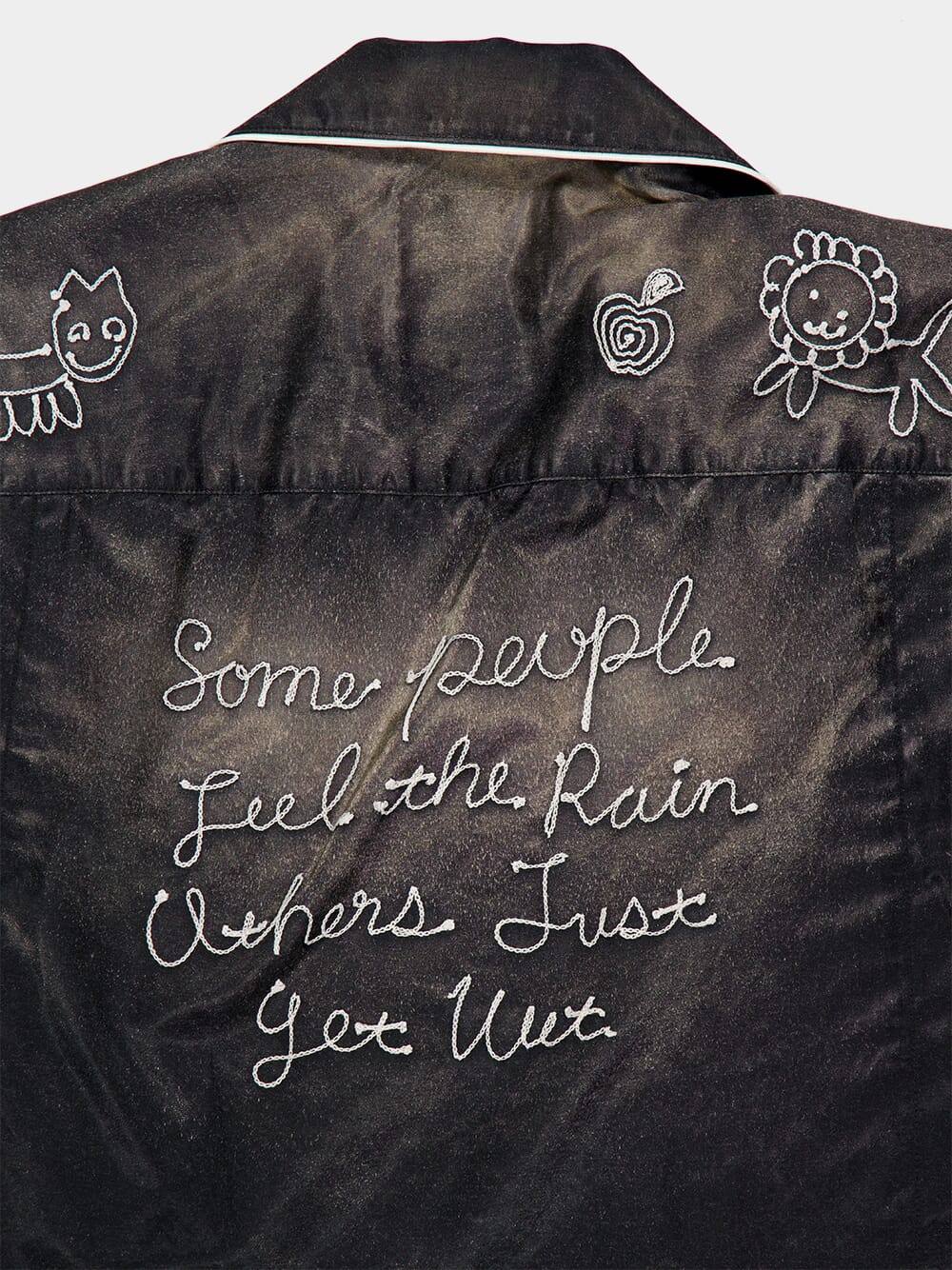 Black Sun Faded Satin Shirt - Image 4