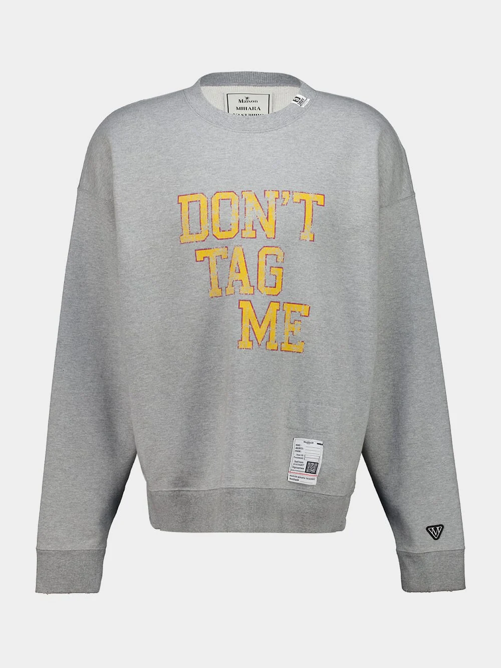 Grey Don’t Tag Me Printed Sweatshirt
