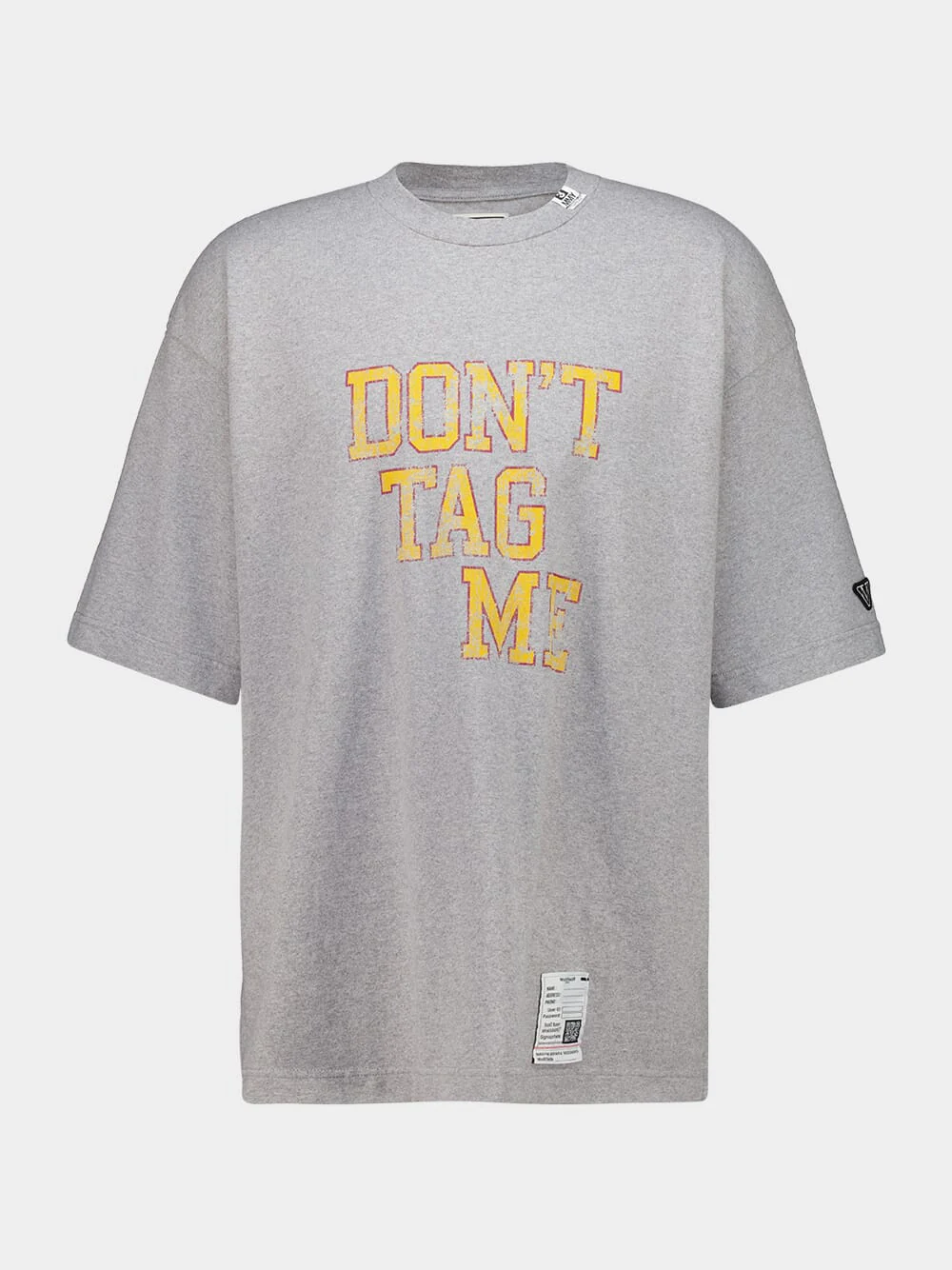 Grey Don’t Tag Me Printed T-Shirt