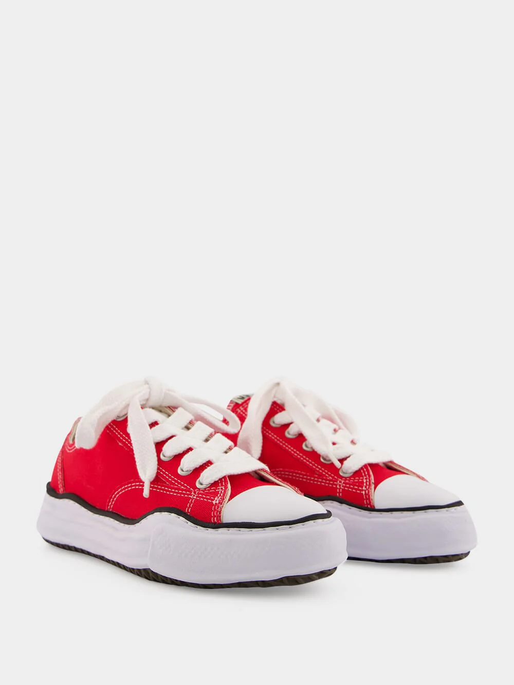 Red Peterson OG Sole Canvas Low-Top Sneakers - Image 3