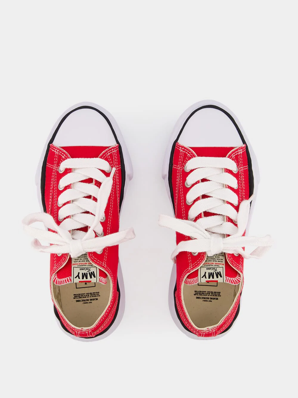 Red Peterson OG Sole Canvas Low-Top Sneakers - Image 4