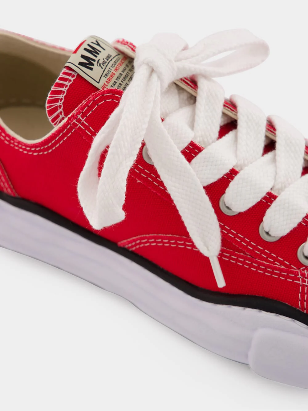 Red Peterson OG Sole Canvas Low-Top Sneakers - Image 6