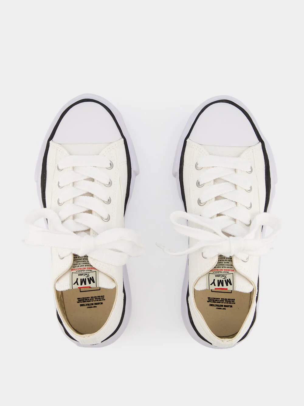 White Peterson OG Sole Canvas Low-Top Sneakers - Image 4