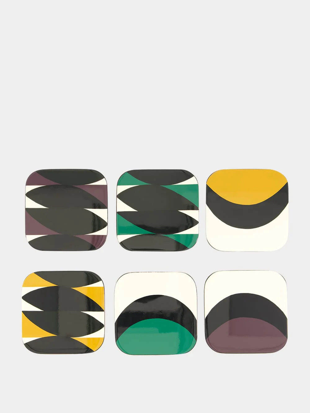 Tchin Coasters in Multicolour Set of 6