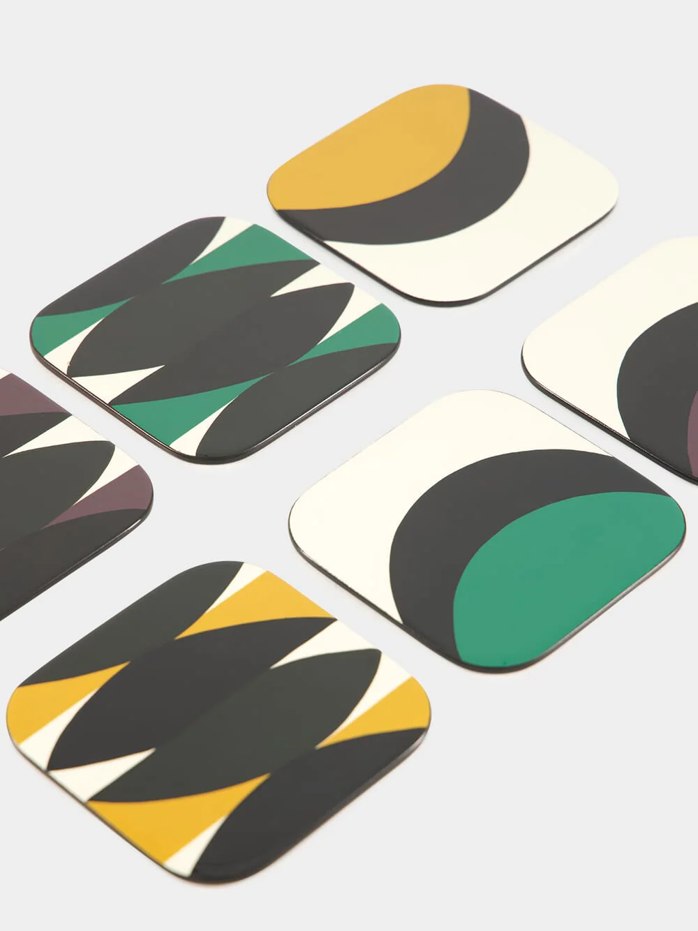 Tchin Coasters in Multicolour Set of 6 - Image 3