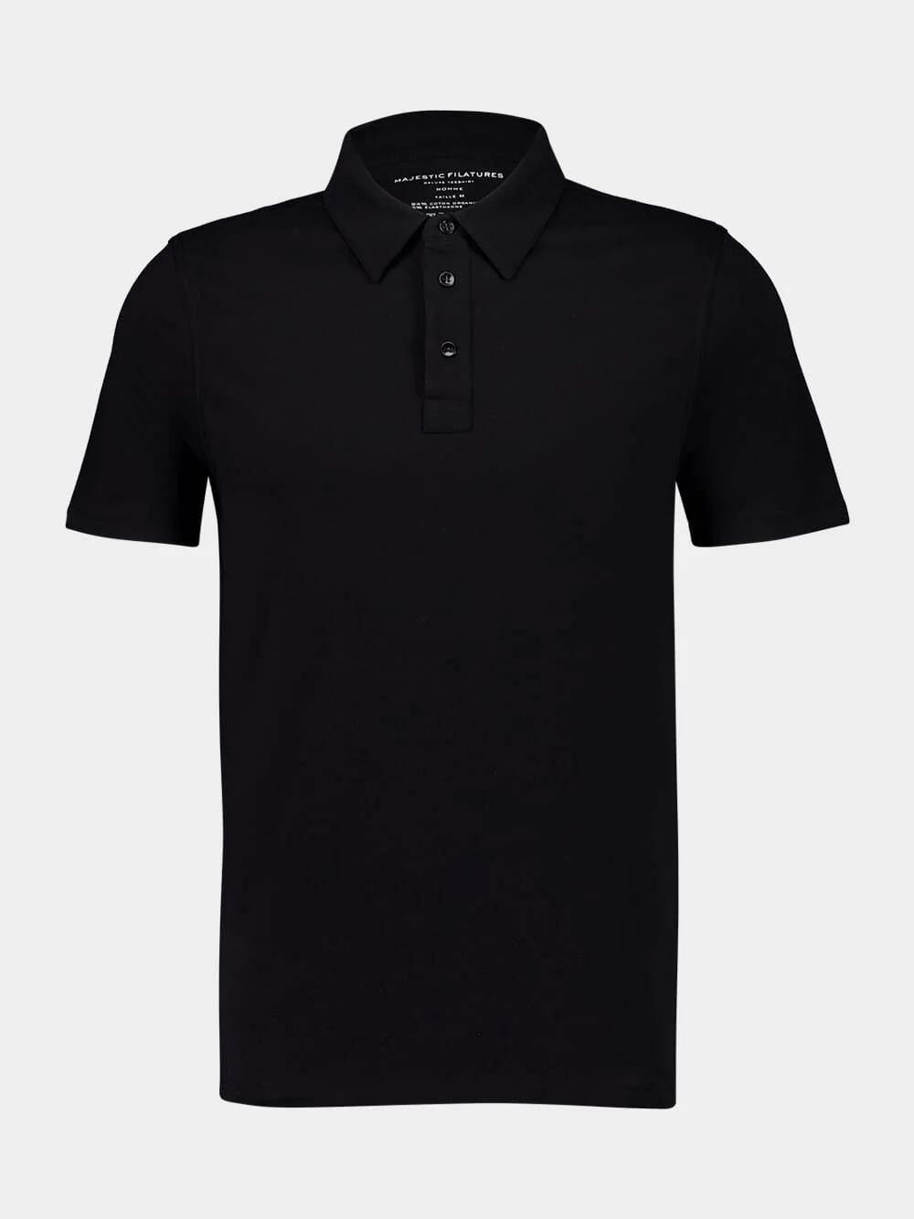 Black Organic Cotton Polo Shirt