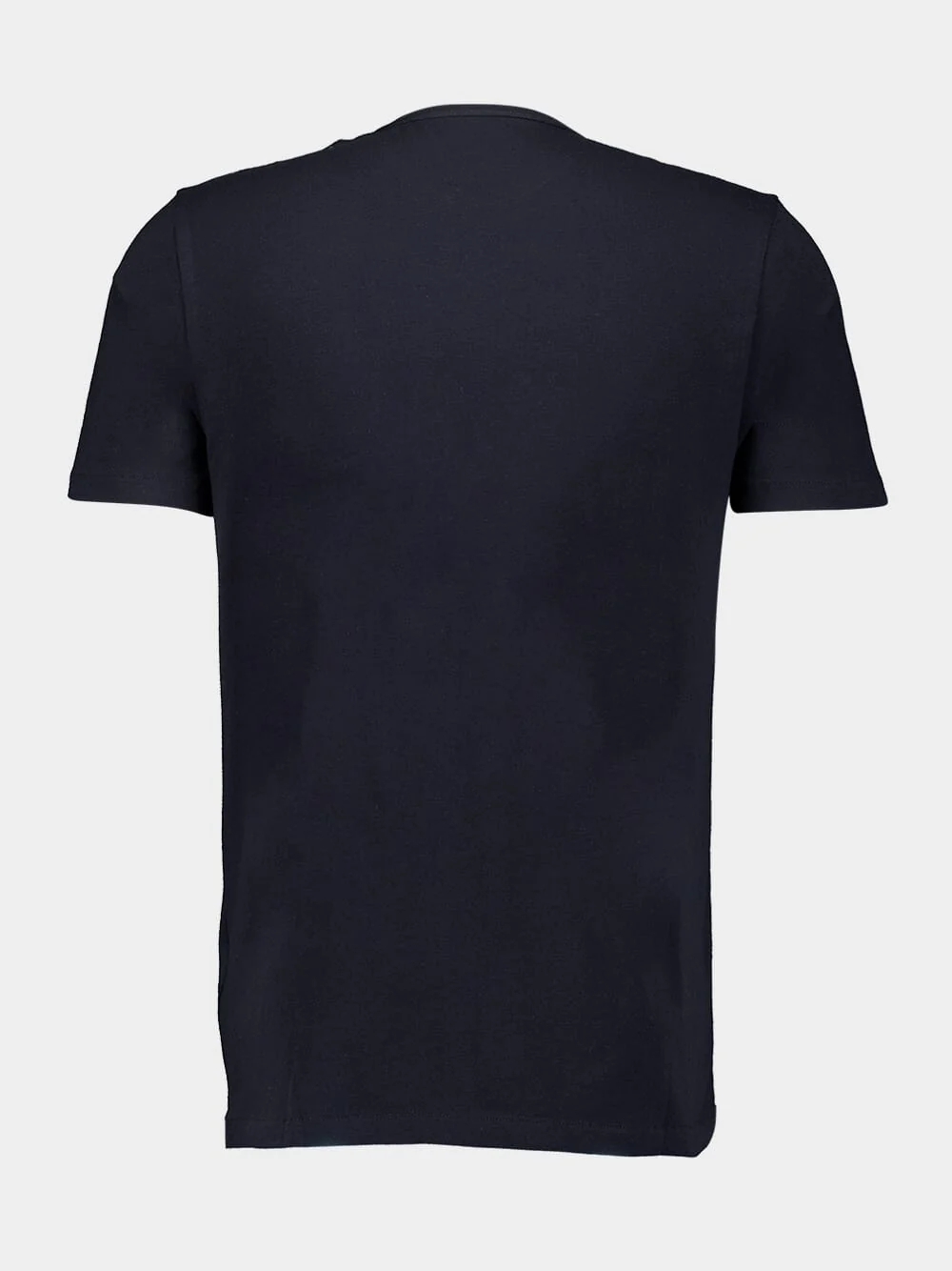 Navy Blue Organic Cotton Short-Sleeved T-Shirt - Image 2