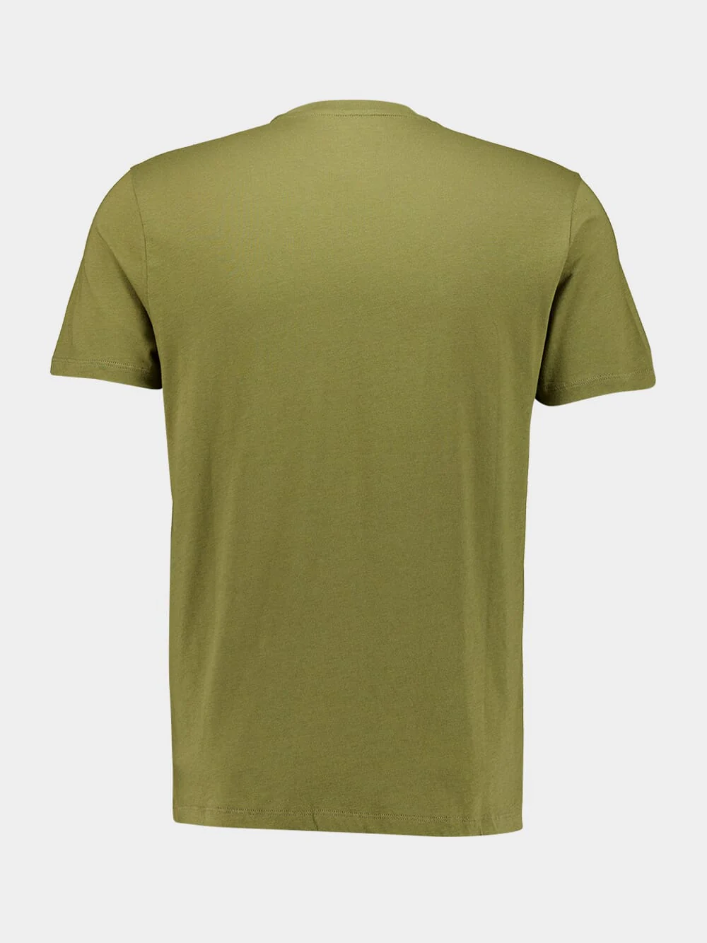 Olive Green Organic Cotton Silk Touch Short-Sleeved T-Shirt - Image 2