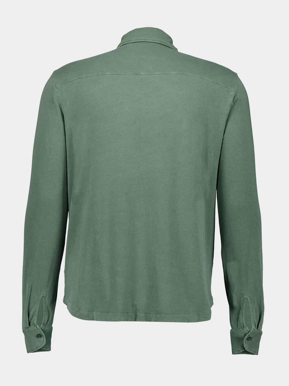 Tuscan Green Organic Cotton Artisanal Dyeing Herman Shirt - Image 6