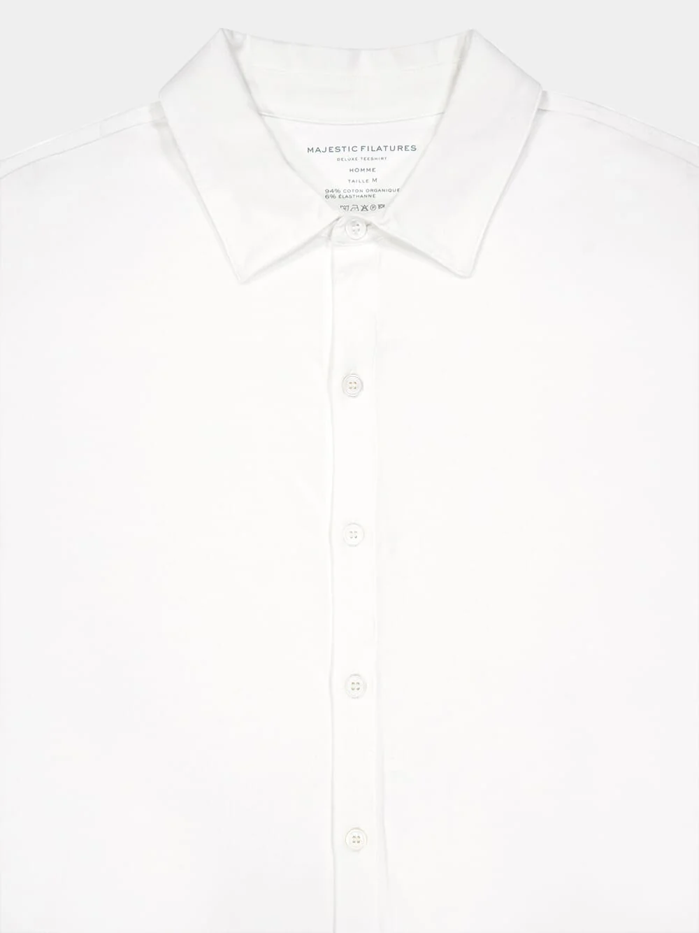White Organic Cotton Artisanal Dyeing Herman Shirt - Image 3