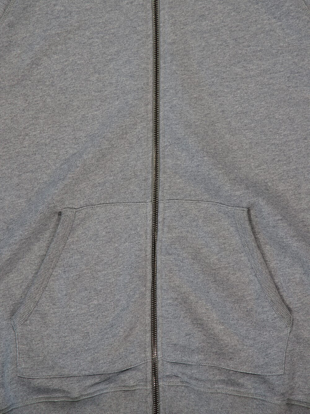 Grey Organic Cotton Zipped Hooded Sweatshirt - Image 4