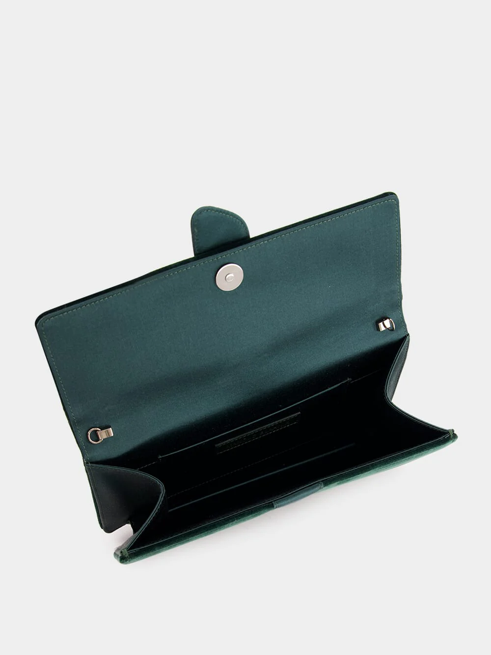 Green Velvet Capri Clutch Bag - Image 7