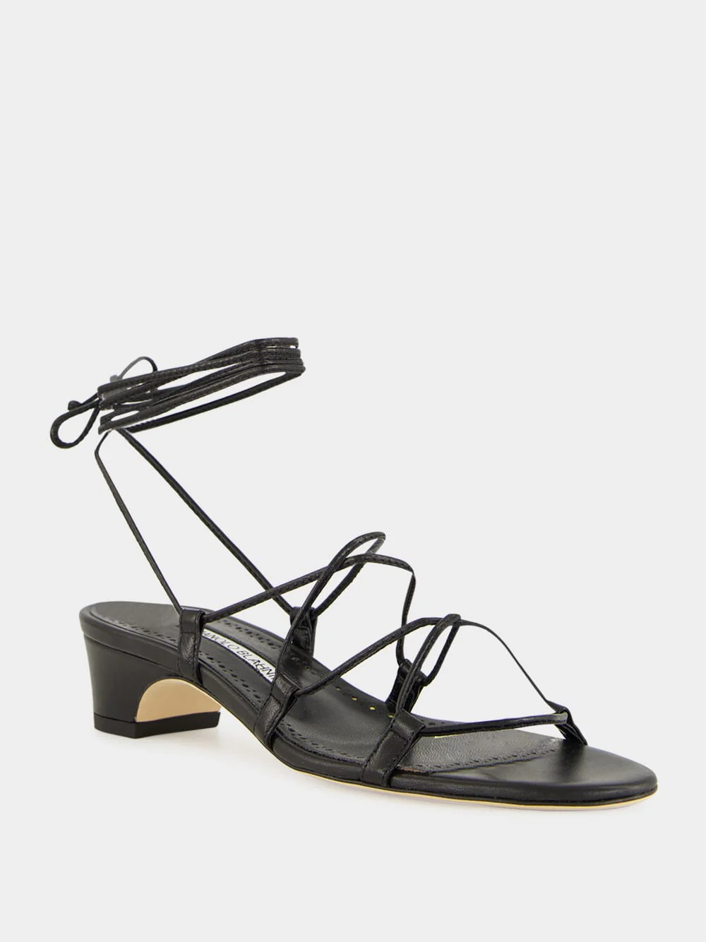 Black Dellasan Sandals in Nappa Leather - Image 2