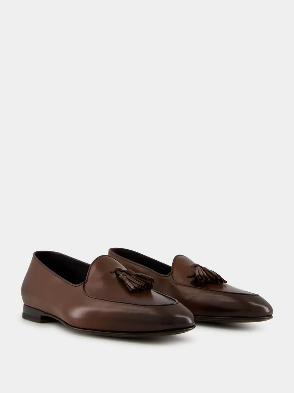 Brown Lennox Calf Leather Loafers - Image 3
