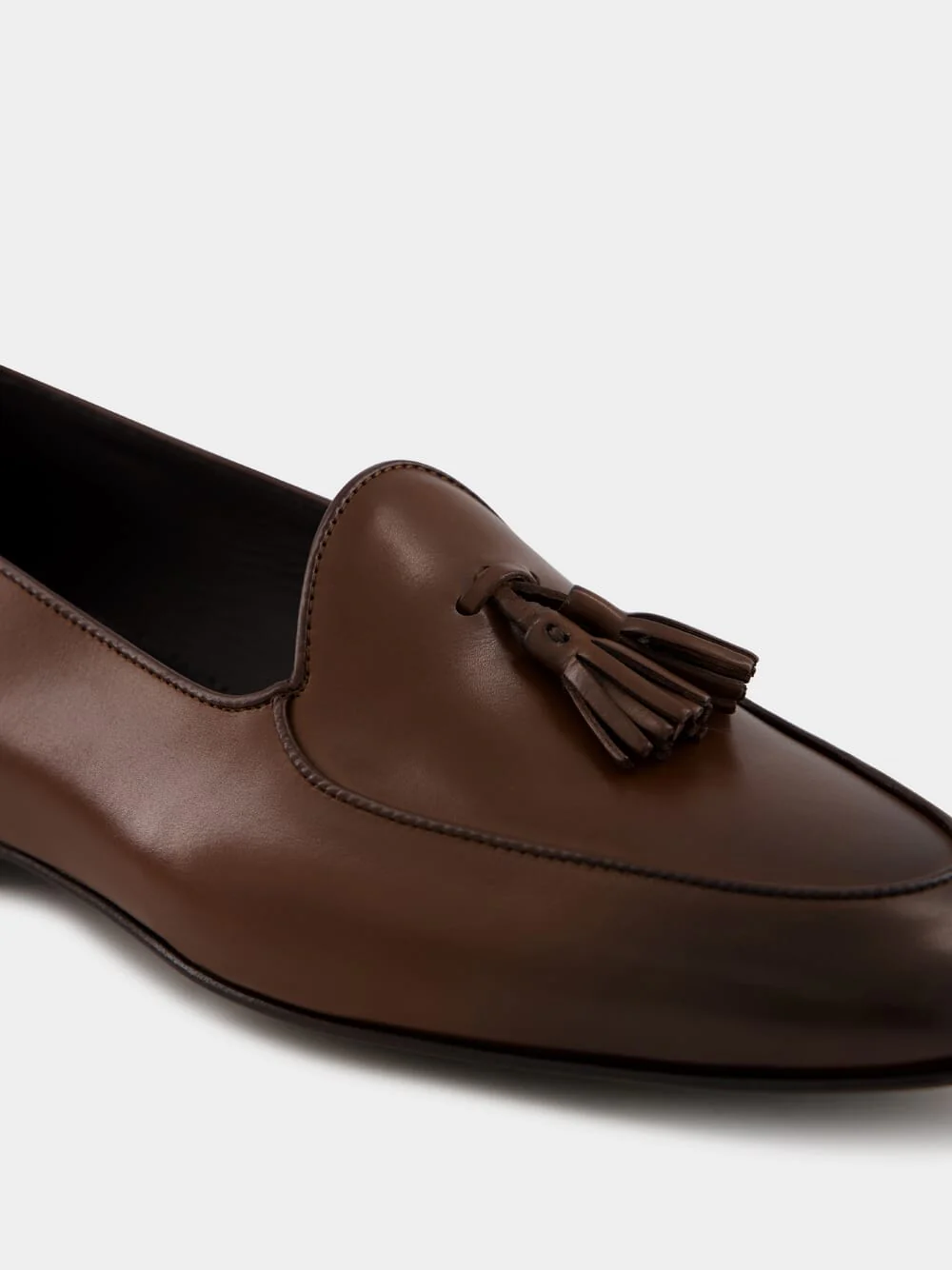 Brown Lennox Calf Leather Loafers - Image 6