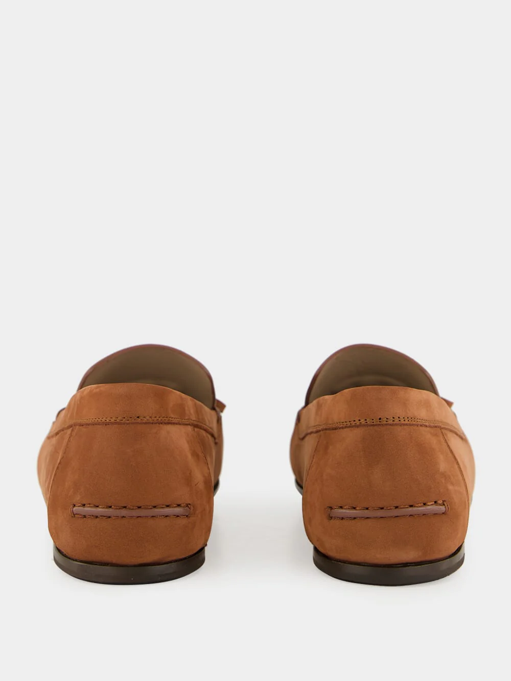 Brown Suede Leather Moccasins with Bow - Image 5