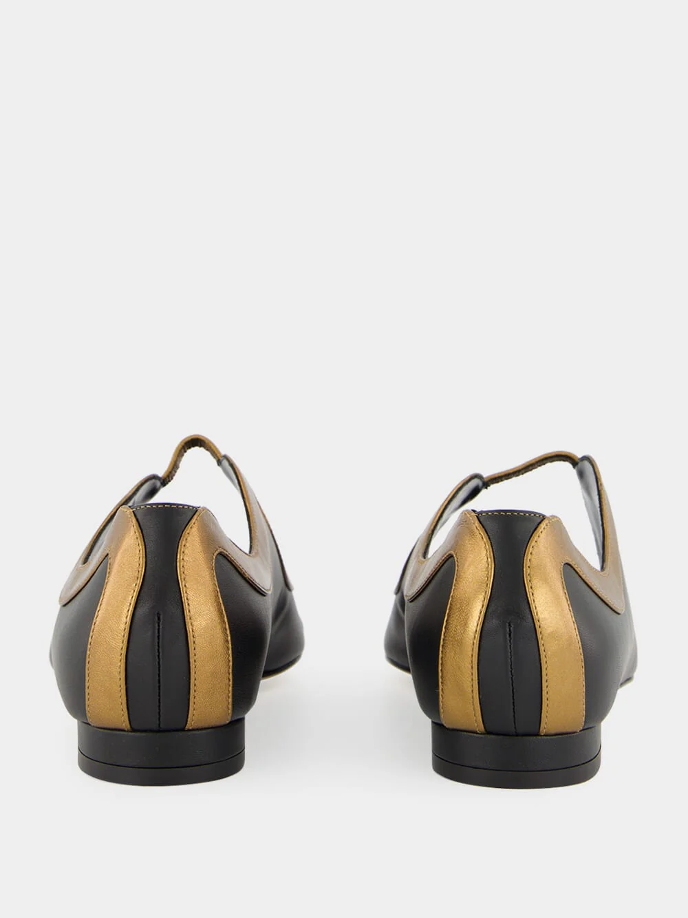 Chilki Black and Bronze Leather Sandals - Image 5