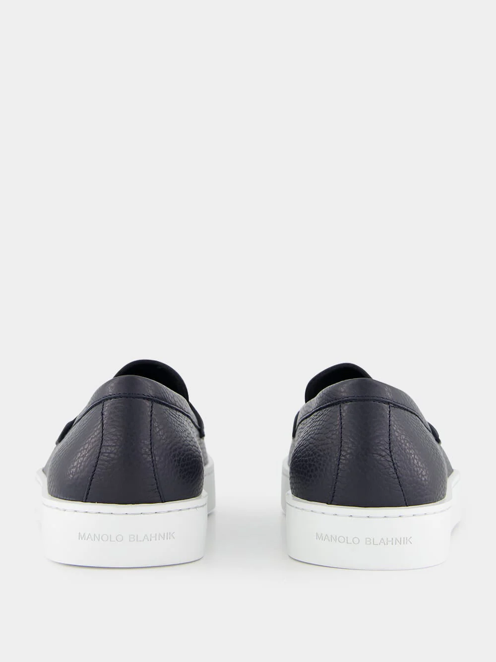 Ellis Navy Calf Leather Slip-On Loafers - Image 12