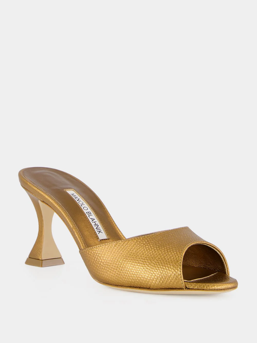 Gold Jadaron 70 Leather Heeled Mules - Image 2