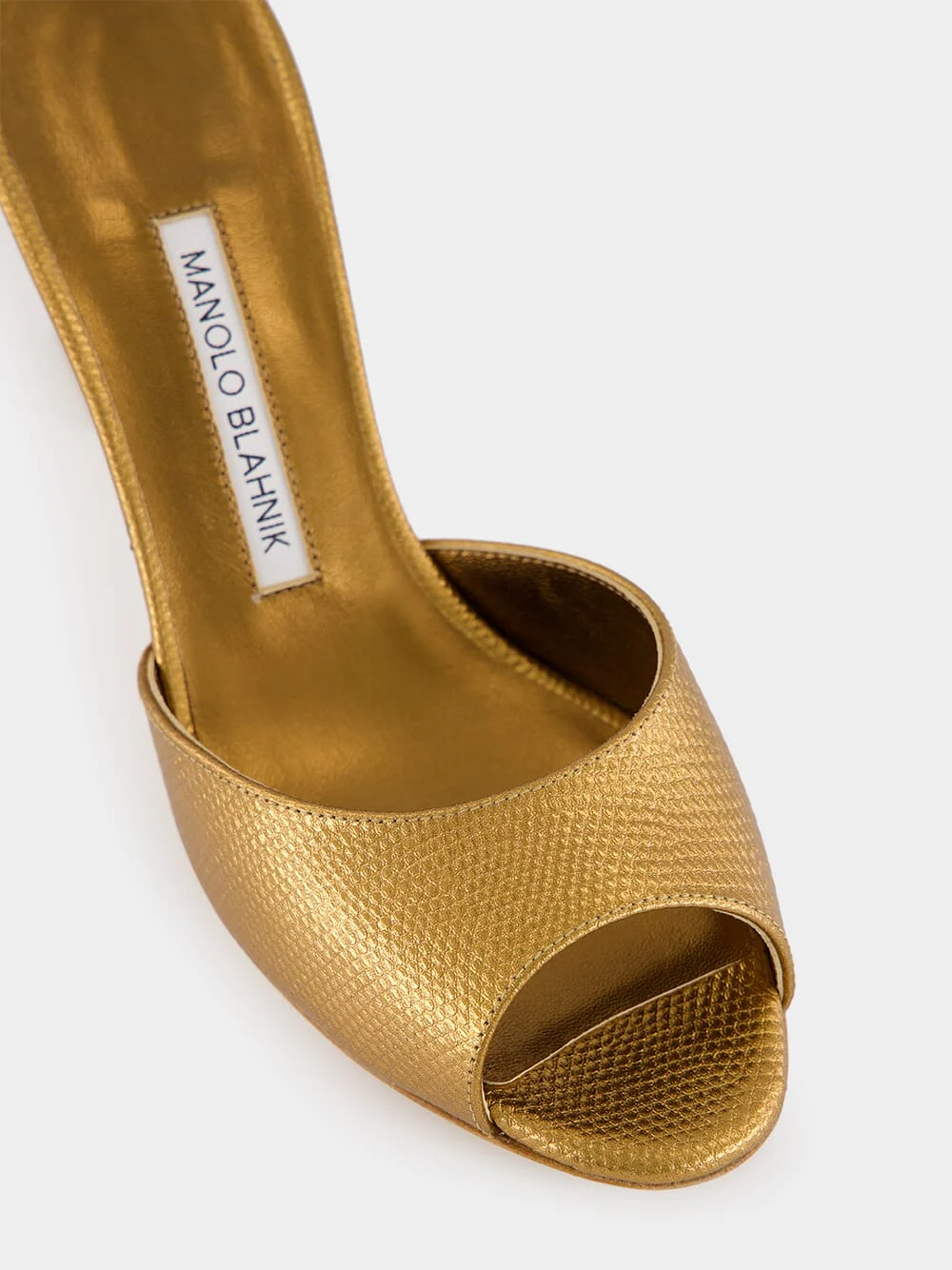 Gold Jadaron 70 Leather Heeled Mules - Image 7