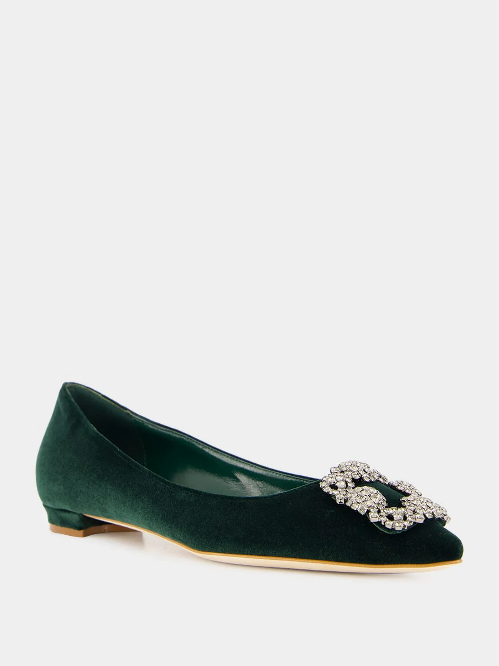 Green Velvet Hangisi Flats - Image 2