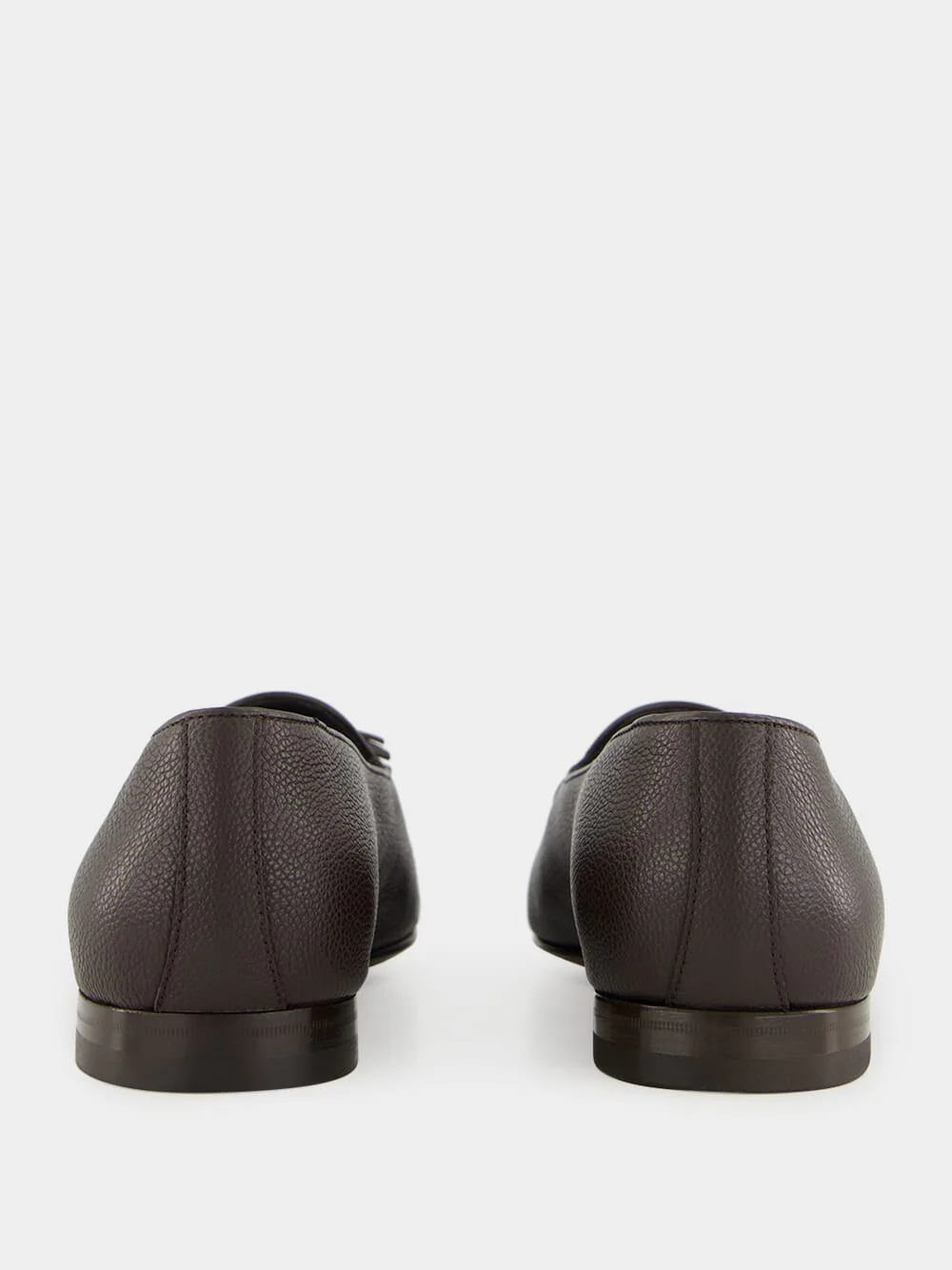 Lennox Dark Brown Leather Tassel Loafers - Image 5