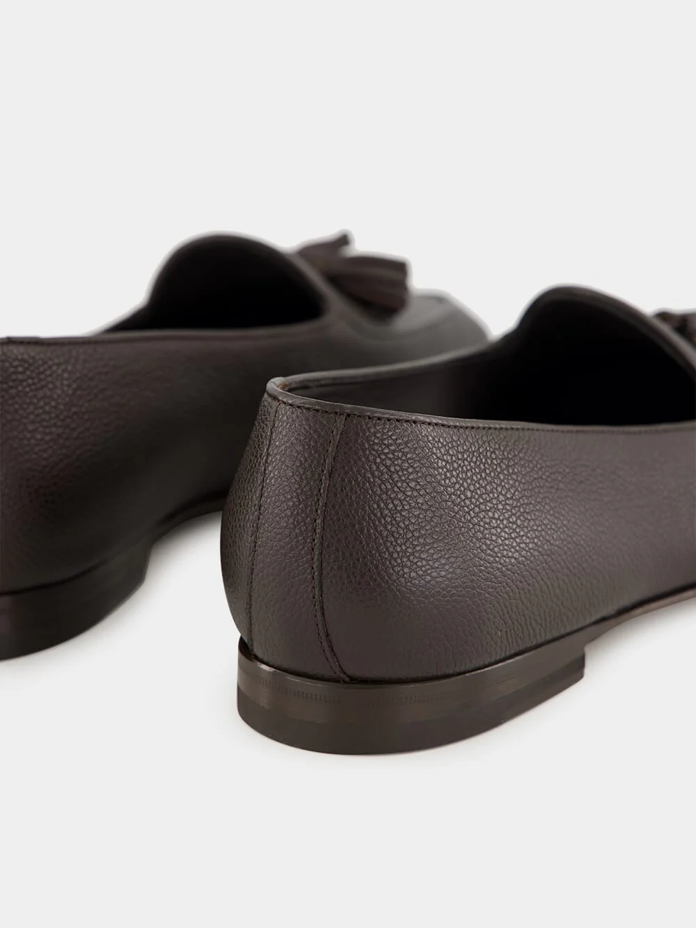 Lennox Dark Brown Leather Tassel Loafers - Image 6