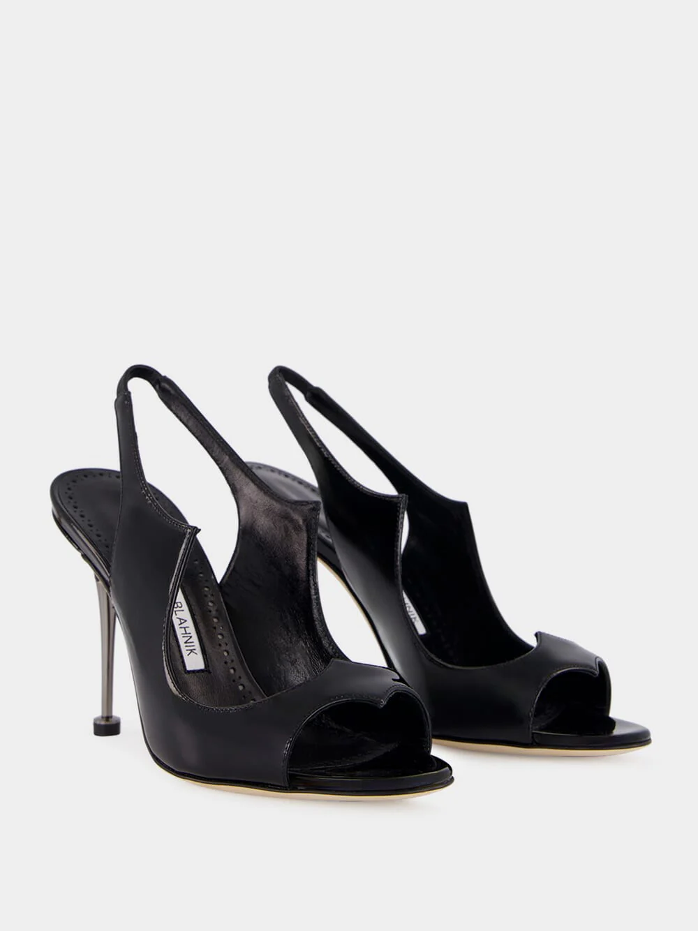 Minza Black Slingback Sandals - Image 3