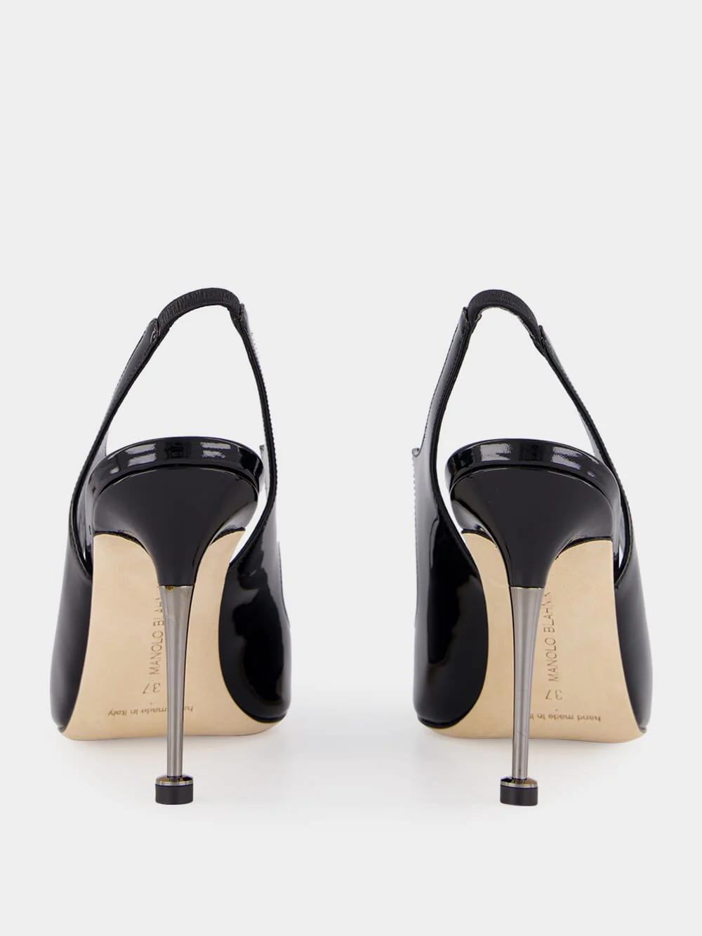 Minza Black Slingback Sandals - Image 5