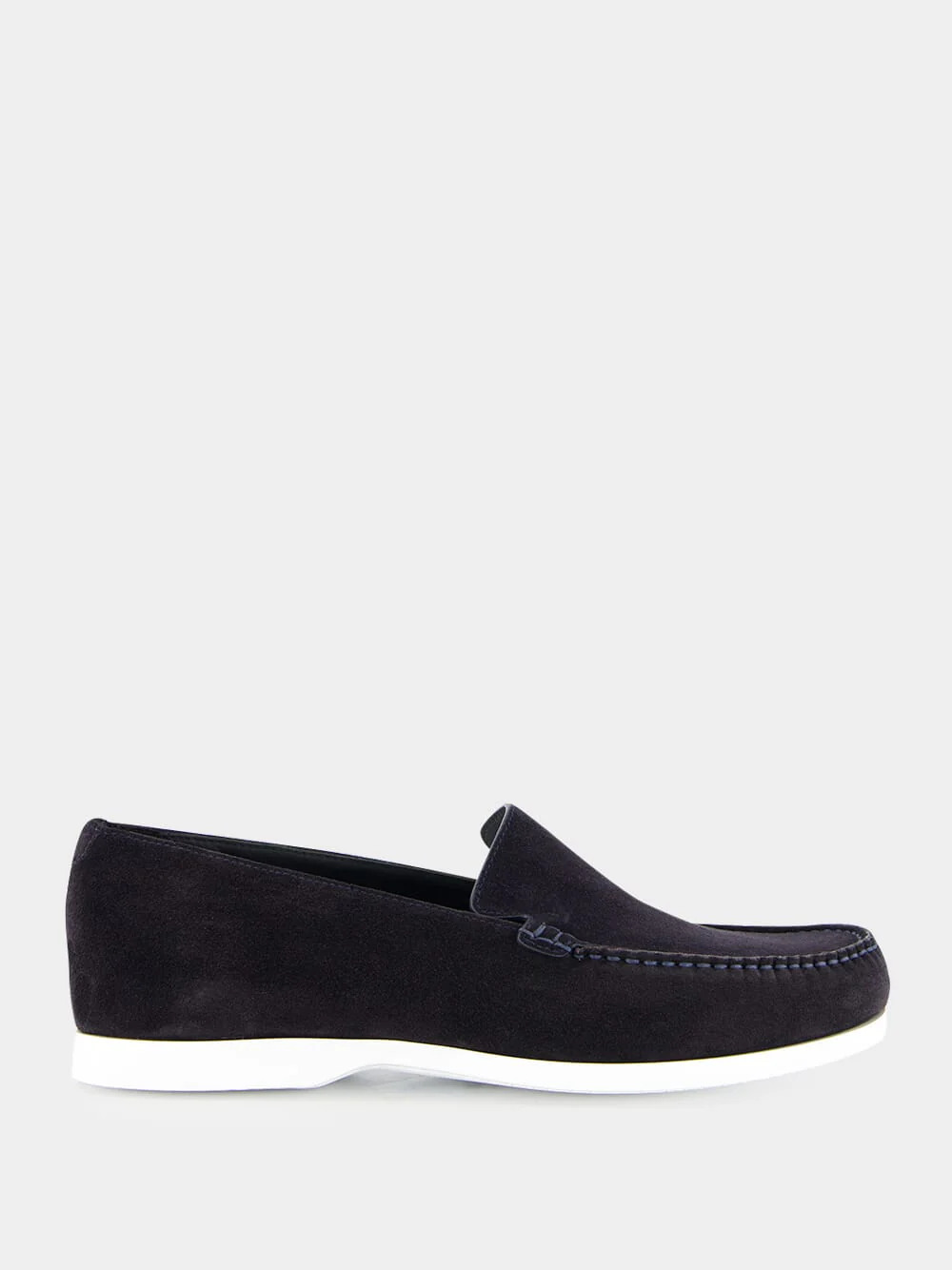 Monaco Navy Suede Boat Shoes