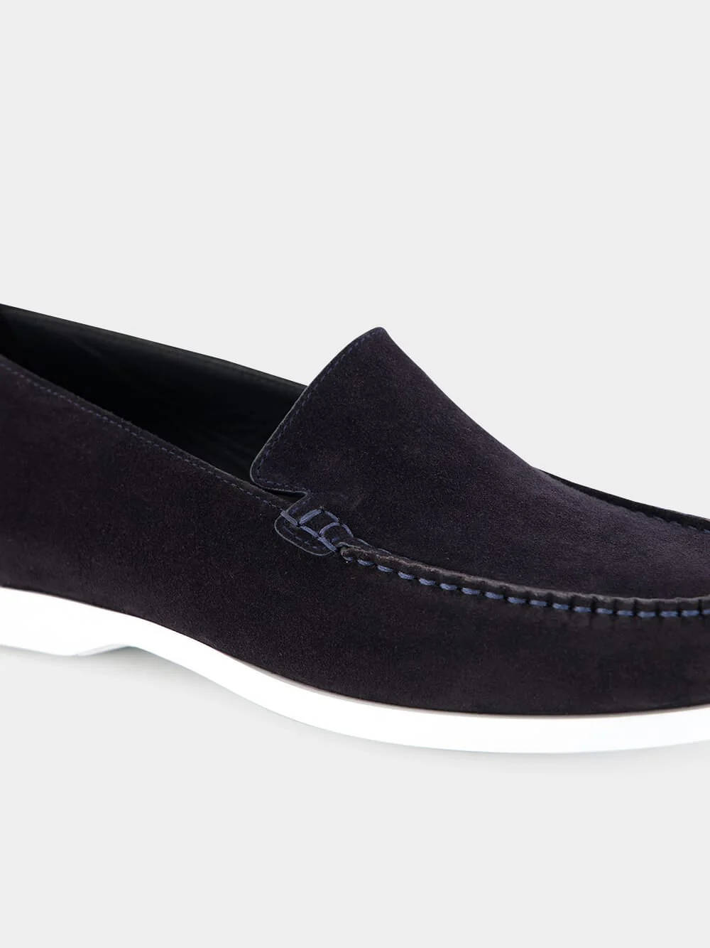 Monaco Navy Suede Boat Shoes - Image 12