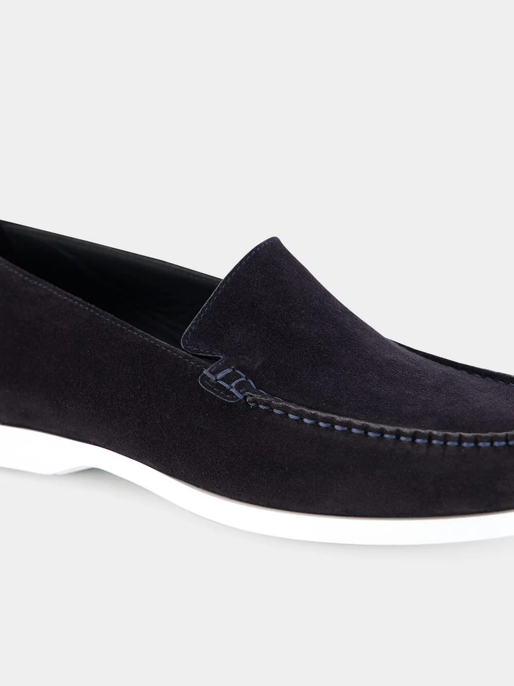 Monaco Navy Suede Boat Shoes - Image 6