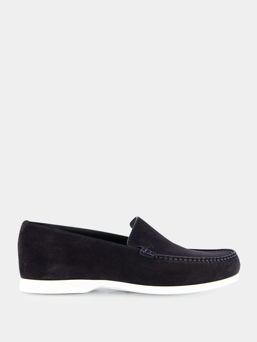 Monaco Navy Suede Boat Shoes - Image 7