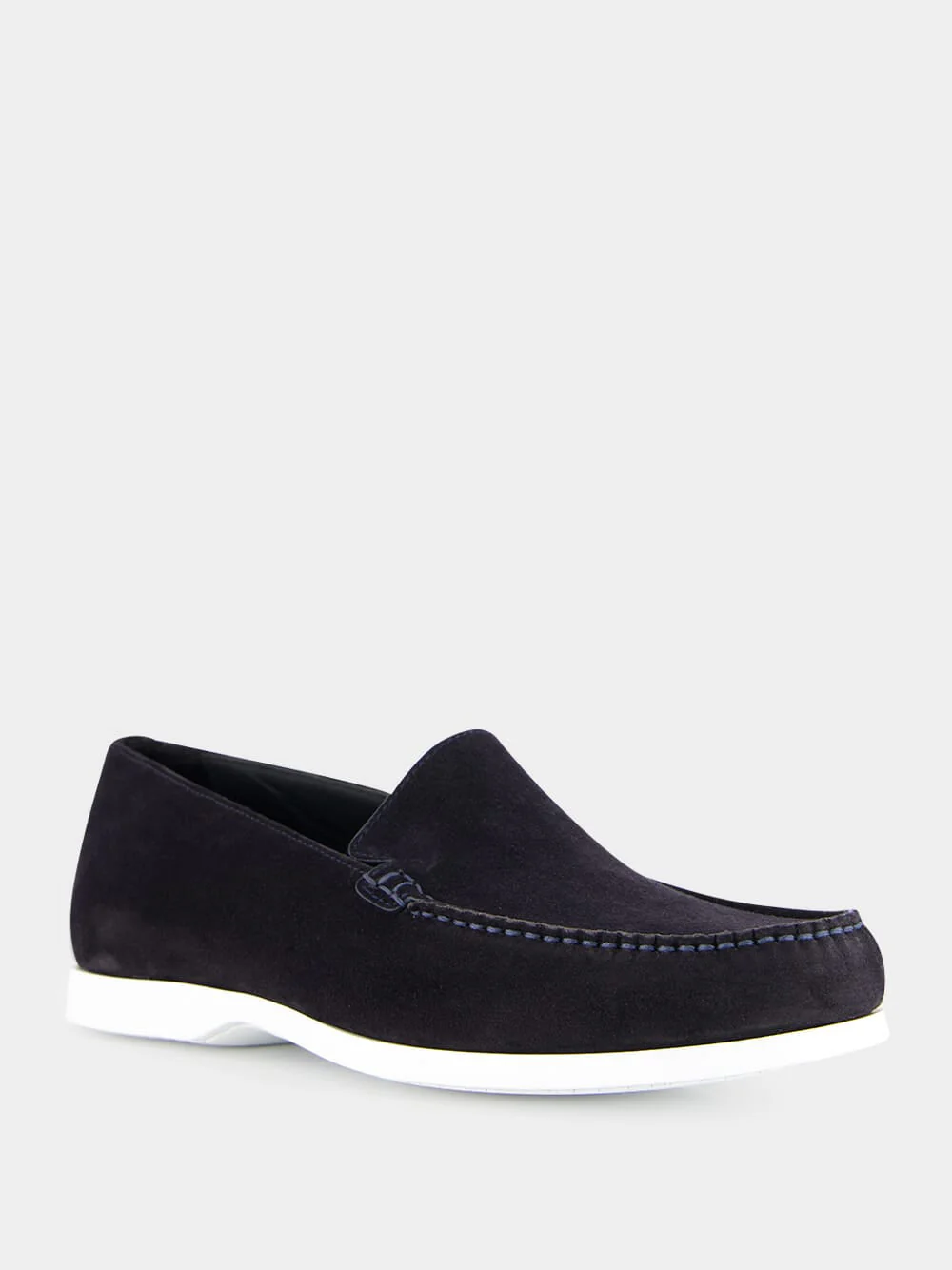 Monaco Navy Suede Boat Shoes - Image 8