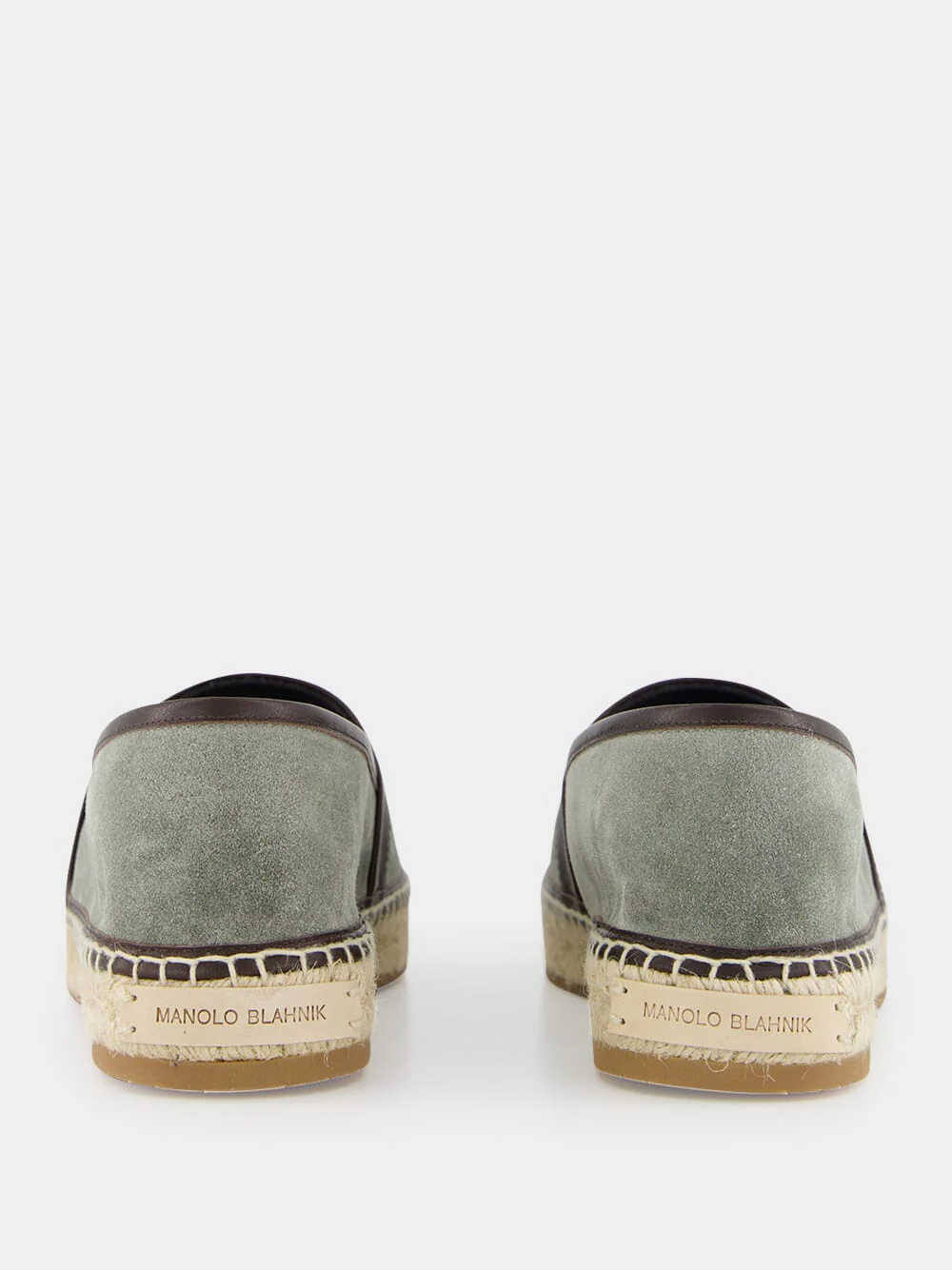 Nerano Green Calf Suede Espadrilles - Image 5