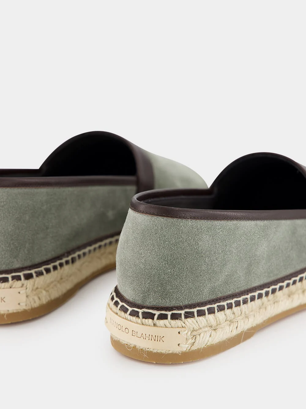 Nerano Green Calf Suede Espadrilles - Image 6