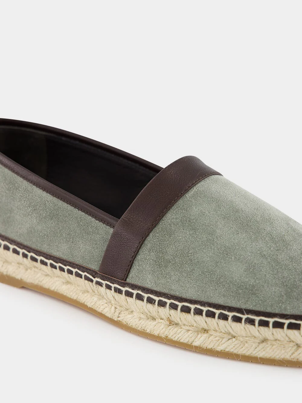 Nerano Green Calf Suede Espadrilles - Image 7
