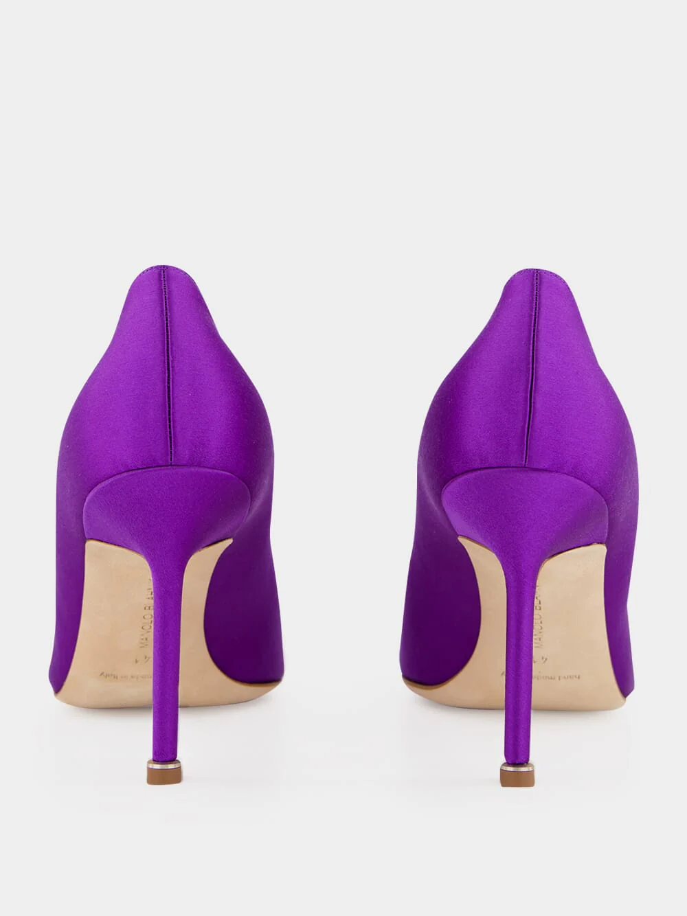 Purple Satin Jewel Buckle Pumps - Image 5