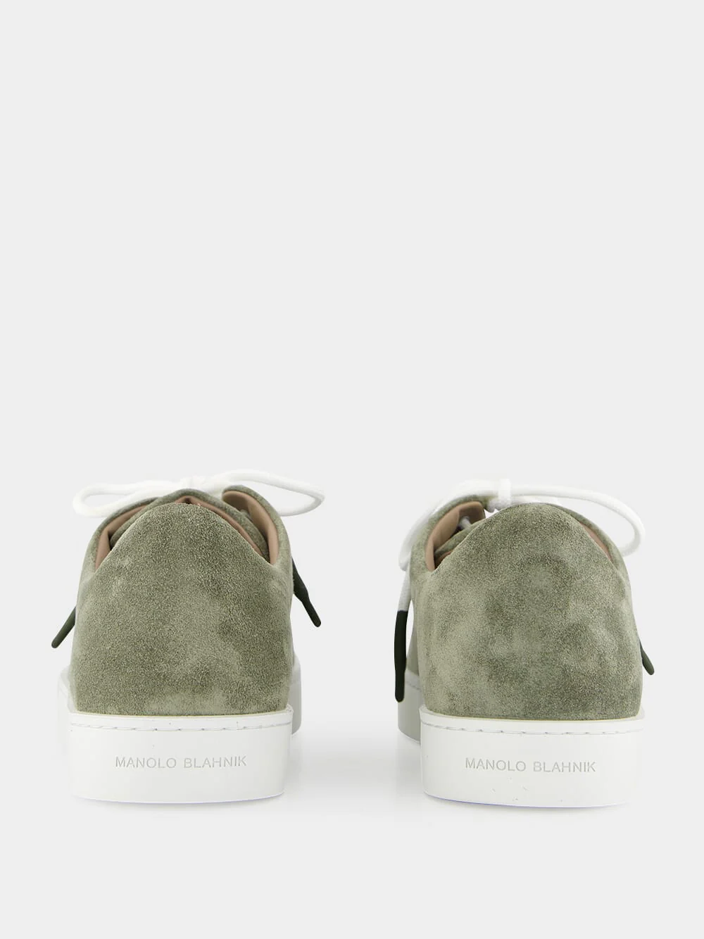 Semanado Khaki Suede Lace-Up Sneakers - Image 5