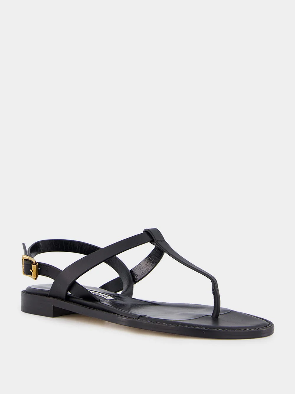 Black Calf Leather Sandals - Image 2